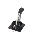 Spot incastrat, NEW TRIA 78 Ceiling lights GU10, black single-headed, QPAR51, square, black, max. 50W, incl. clip springs,