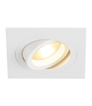 Spot incastrat, NEW TRIA 78 Ceiling lights GU10, white single-headed, QPAR51, square, white, max. 50W, incl. clip springs,