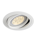 Spot incastrat, NEW TRIA 150 Ceiling lights GU10, white single-headed, QPAR111, round, matt white, max. 75W, incl. leaf springs,