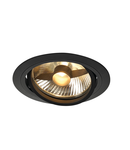 Spot incastrat, NEW TRIA 150 Ceiling lights GU10, black single-headed, QPAR111, round, matt black, max. 75W, incl. leaf springs,