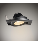 Spot incastrat, NEW TRIA 150 Ceiling lights GU10, black single-headed, QPAR111, square, matt black, max. 75W, incl. leaf springs,