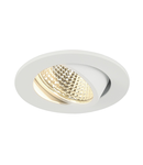 Spot incastrat, NEW TRIA 68 Ceiling lights, white Indoor LED recessed ceiling light white round 3000K 38° incl. driver clip springs,