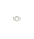 Spot incastrat, NEW TRIA 45 Ceiling lights, white LED, 3000K, round, matt white, 30°, incl. driver, clip springs,