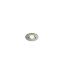 Spot incastrat, NEW TRIA 45 Ceiling lights, aluminium LED, 3000K, round, brushed aluminium, 30°, incl. driver, clip springs,