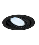 Spot incastrat, SUPROS Ceiling lights, black recessed fitting, LED, 4000K, round, black, 3000lm, 60° reflector, 28W,