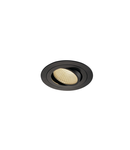 Spot incastrat, NEW TRIA 110 Ceiling lights, black LED, 3000K, round, black, 38°, 15W, incl. driver, clip springs,