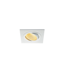 Spot incastrat, NEW TRIA 110 Ceiling lights, white single-headed LED, 2700K, square, white, 38°, 16W, incl. driver, clip springs,