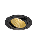 Spot incastrat, NEW TRIA 150 Ceiling lights, black LED, 2700K, round, black, 30°, 29W, incl. driver, clip springs,