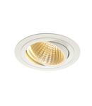 Spot incastrat, NEW TRIA 150 Ceiling lights, white LED, 2700K, round, white, 30°, 29W incl. driver, clip springs,