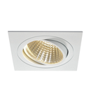 Spot incastrat, NEW TRIA 150 Ceiling lights, white single-headed LED, 3000K, square, white, 30°, 29W, incl. driver, clip springs,