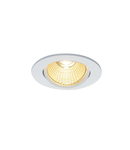 Spot incastrat, NEW TRIA 68 Ceiling lights, white LED, 3000K, round, matt white, 38°, 12W, incl. driver, clip springs,