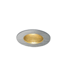 Spot incastrat, PATTA-I Ceiling lights, aluminium recessed fitting, LED, 3000K, round, brushed aluminium, 38°, incl. driver,