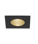 Spot incastrat, PATTA-I Ceiling lights, black LED, 3000K, square, matt black, 38°, incl. driver,