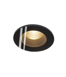 Spot incastrat, PATTA-F Ceiling lights, black recessed fitting, LED, 3000K, round, black, 38°, incl. driver,