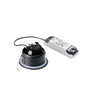 Spot incastrat, OUT 65 Ceiling lights, black outdoor recessed ceiling light, LED, 3000K, round, black, 38°, 12W, incl. driver,