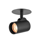 Spot incastrat, HELIA Wall lights, black LED Indoor recessed ceiling light, black, 3000K, 35°,