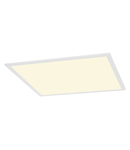 Spot incastrat, I-VIDUAL PANEL Ceiling lights, white recessed fitting, 4000K, square, white, L/W/H 59.5/59.5/1.2 cm, can be converted to a pendant, 40W,