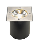 Spot incastrat, ROCCI Recessed fittings, stainless steel outdoor inground fitting, LED, 3000K, IP67, square, stainless steel 316, max. 6W,