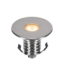 Spot incastrat, DASAR® 100 PREMIUM Recessed fittings, stainless steel outdoor inground fitting, LED, 3000K, IP67, round, stainless steel, 24°, Ø/H 10.5/9.43 cm, 3.8W,