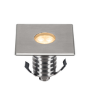 Spot incastrat, DASAR® 100 PREMIUM Recessed fittings, stainless steel outdoor inground fitting, LED, 3000K, IP67, square, stainless steel, 24°, L/W/H 10.5/10.5/9.43 cm, 3.8W,