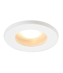 Spot incastrat, DOLIX OUT Ceiling lights GX5.3, white Outdoor recessed fitting, QR-C51, IP65, round, white, max. 35W, incl. clip springs,