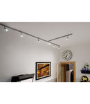 Iluminat decorativ pe sina, PURI SPOT-SET LED GU10 51mm, 3000K, gri-argintiu, 36 ° LM, inclusiv. Philips 4.5W LED, adaptor 1 faza,