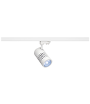 Iluminat decorativ pe sina, Melodii STRUCTEC, pata alba pentru 3 circuite de inalta tensiune, 24W, LED-uri, 4000K, 60 °, alb, inclusiv. adaptor 3 circuite,