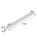 Iluminat decorativ pe sina, Melodii SIGHT Track, alb pentru 240V piese 3 circuite, LED-uri, 3000K, alb, inclusiv. adaptor 3 circuite,