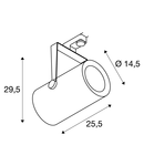 Iluminat decorativ pe sina, Traseele EURO SPOT TRACK, alb 3000K, 12 °, inclusiv. adaptor 3 circuite,