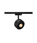 Iluminat decorativ pe sina, Melodii TOTHEE, pata neagra pentru SLV D-TRACK 2 faze de cale de inalta tensiune, cu LED-uri, 3000K, negru, 15 °, incl. adaptor cu 2 faze,