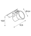 Iluminat decorativ pe sina, Puria TRACK Melodii GU10, gri