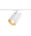 Iluminat decorativ pe sina, Melodii Bilas TRACK, pata alba pentru 240V piesa 1 circuit, LED-uri, 2700K, rotund, alb mat, 60 °, 16W, inclusiv. 1 adaptor circuit,