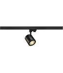 Iluminat decorativ pe sina, Melodii ENOLA C TRACK, la fata locului negru pentru 240V track 3 faze, LED, 3000K, rotund, negru, 35 °, 11,2 W, incl. adaptor 3 faze,