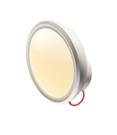 Corp iluminat de perete, aplica, I-RING lumina de perete, cu LED-uri, 3000K, rotund, cablu alb, rosu textile, 14W,