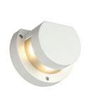 Corp iluminat de perete, aplica, KYKLOP lumina de perete exterior, cu LED-uri, 3000K, IP44, rotund, alb, max. 3W,