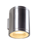 Corp iluminat de perete, aplica, ROX lumina de perete exterior, TCR-EST, IP44, rotund, aluminiu periat, sus / jos, max. 18W,