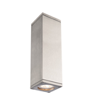 Corp iluminat de perete, aplica, THEO SUS / JOS de perete lumini GU10, QPAR51 aluminiu, lumina de perete exterior, din aluminiu natural, max. 2x50 W, IP44,