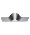 Corp iluminat de perete, aplica, WAVE 45 lumini de perete, din aluminiu cu LED-uri de lumina de perete, din aluminiu / alb, 2000K-3000K Dim la cald,