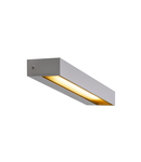 Corp iluminat de perete, aplica, lumini PEMA® perete, gri cu LED-uri in aer liber montat pe suprafata de lumina pe perete, IP54, argint, 3000K,