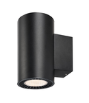 Corp iluminat de perete, aplica, lumini SUPROS sus / jos de perete, lumina de perete negru, LED-uri, 3000K, rotund, negru, 60 ° reflector, 2x15,2W,