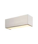 Corp iluminat de perete, aplica, lumini CHROMBO perete, lumina de perete gri, LED, 3000K, aluminiu periat, L / W / H 30,1 / 9 / 10,1 cm, 9.7W,