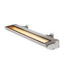 Corp iluminat de perete, aplica, lumini Vano WING perete arenelor gri exterior, cu LED-uri, 3000K, gri-argintiu, W / H / D 63,5 / 6,5 / 20,5 cm,