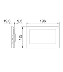 Tableta panou tactil KNX cu montare perete, 7" alb