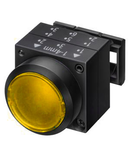 Buton comanda cu indicator luminos, galben, cu revenire