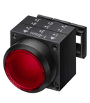 Buton comanda cu indicator luminos, rosu, cu retinere