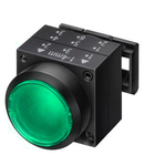 Buton comanda cu indicator luminos, verde, cu retinere