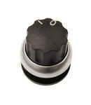 Buton selector 0-1 cu revenire negru