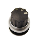 Buton selector I-0-II cu revenire negru