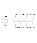 Contactor 3 poli, CUBICO Mini, 2,2kW, 6A, 1NI,230Vc.a.