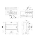 Contor digital de kWh 3f, X/5A(6A), 2 tarife